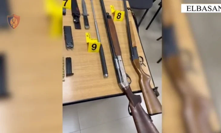 Aksioni në Elbasan/ Policia “blindoi” lokalin dhe arrestoi 14 persona me rrezikshmëri të lartë, sekuestrohen armë, para e automjete