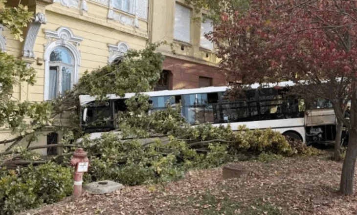 Autobusi me pasagjerë përplaset me murin e një shkolle në Hungari, disa të lënduar