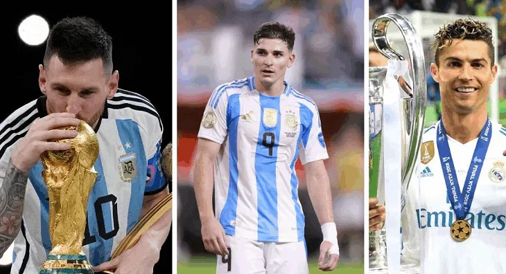 Cristiano, Messi dhe më shumë: Julian Alvarez zgjedh 5 futbollistët më të mirë të të gjitha kohërave