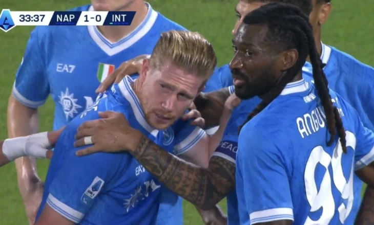 De Bruyne nderon Napolin në pjesën e parë ndaj Interit, por mesfushori belg është i pafat… (video)