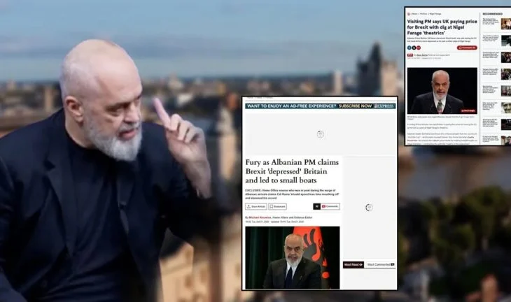 Deklaratat e kryeministrit zemërojnë anglezët/ Mediat: Edi Rama nuk ka idenë se për çfarë po flet…