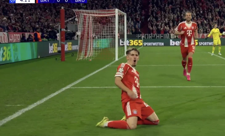 “Diamanti” i ri i Bayern shënon gol pas 5 minutash në ndeshjen e tij të parë në Champions League (video)