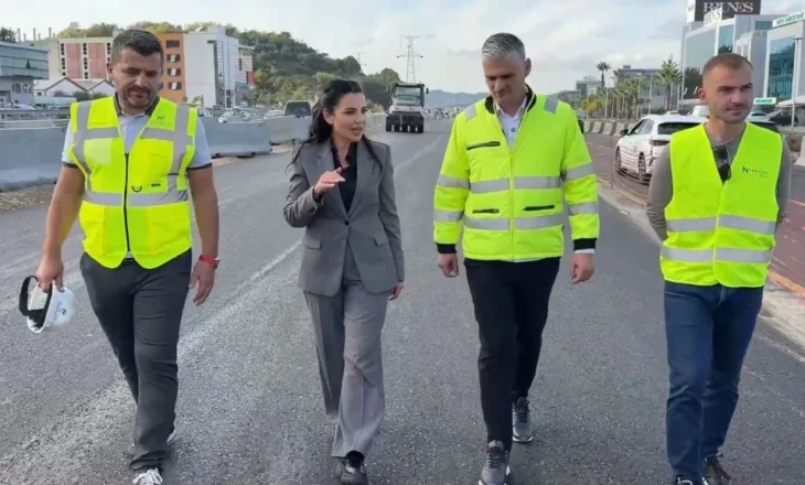 “Do të jetë gati për festat e fundvitit”/ Balluku inspekton punimet e autostradës Tiranë-Durrës: Për trafikun, qytetarët kanë treguar mirëkuptim