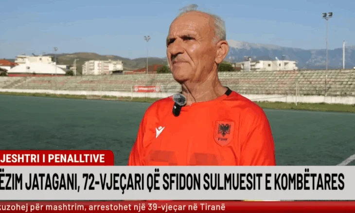 E nisi futbollin në moshën 60-vjeçare, Gëzim Jatagani sfidon Silvinjon në penallti: Të shohim kush fiton, Ziko i Brazilit apo i Shqipërisë