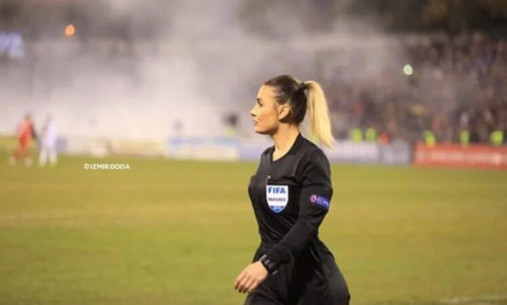Emanuela Rusta & tre arbitre të tjera shqiptare vendosin drejtësi në ndeshjen e raundit të dytë të UEFA Women’s Europa Cup