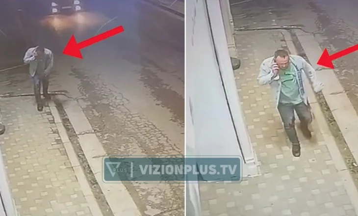 I gjakosur dhe duke folur i qetë në telefon, momenti kur 38-vjeçari largohet pasi vrau shokun në Babrru (VIDEO)
