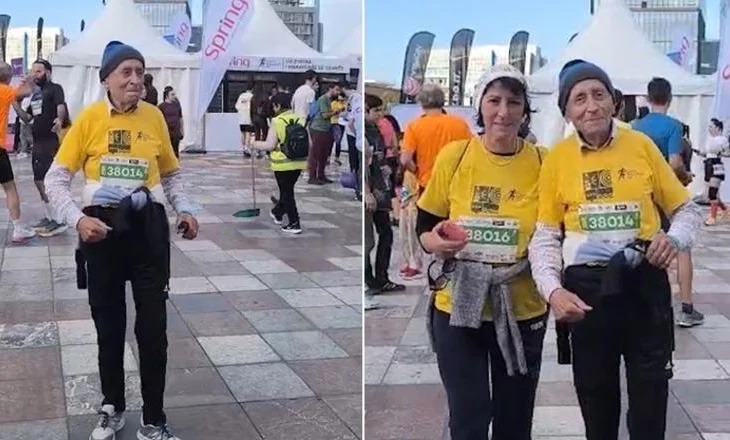 I moshuari merr pjesë në Maratonën e Tiranës/ 92-vjeçari nga Gjermania ‘shpirti’ i garës (VIDEO)