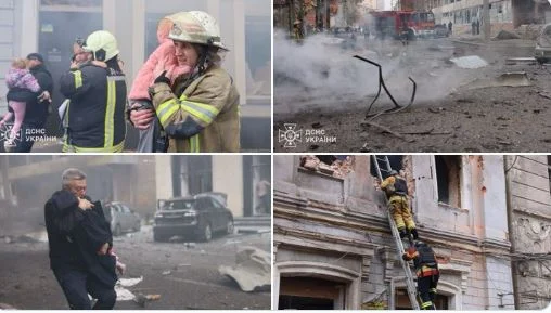 Imazhet që tronditën botën, si u shpëtuan 48 fëmijë pas bombardimit të çerdhes me dronë rus në Kharkiv