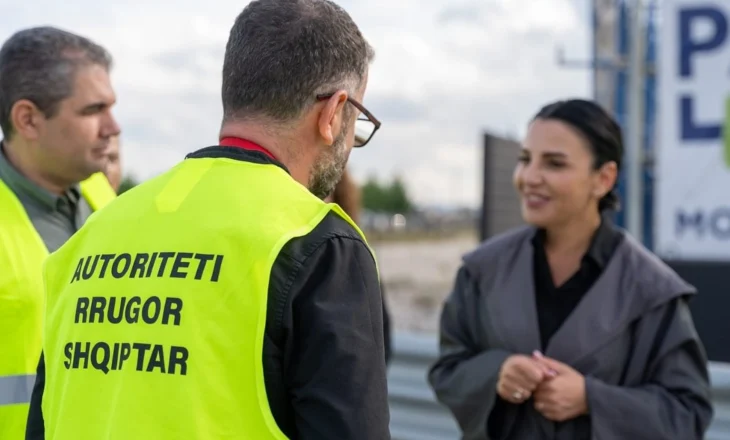 Investimi në rrugën Tiranë-Durrës, Balluku inspekton ecurinë e punimeve në autostradë