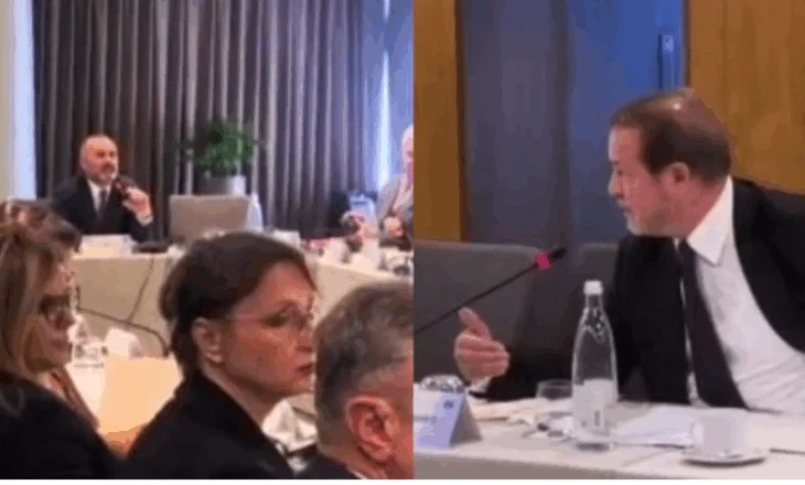 “Jemi me Venecian këtu! Nuk është normale kjo…”, Gjin Gjoni “përplaset” me Ulsi Manjën