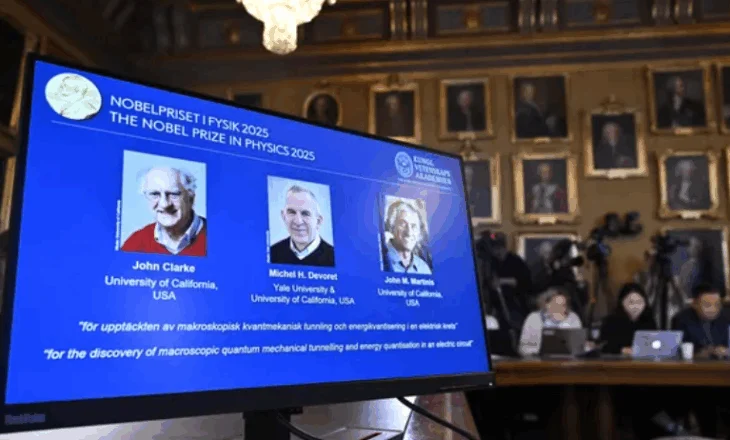 Jepet çmimi Nobel në fizikë, tre shkencëtarë vlerësohen për zbulimin e tyre në botën kuantike