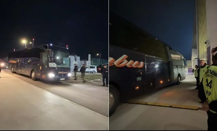 Jo thjesht një ndeshje futbolli/ Kombëtarja mbërrin në stadiumin e Leskovacit nën siguri të paprecedentë