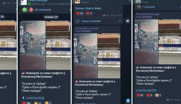 Kanalet proruse në Telegram si “armë informative” kundër Kosovës