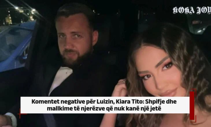 Komentet negative për Luizin, Kiara Tito: Shpifje dhe mallkime të njerëzve që nuk kanë një jetë