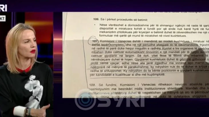 ‘Komisioni i Venecias nuk e vë në dyshim’ Zhulali: Kohëzgjatja e mandatit të Sonilja Bejtjas është deri në 2028