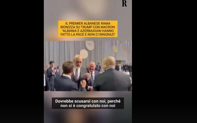 La Repubblica nuk kursen Ramën, ndan pamje nga momenti kur tall Presidentin Trump