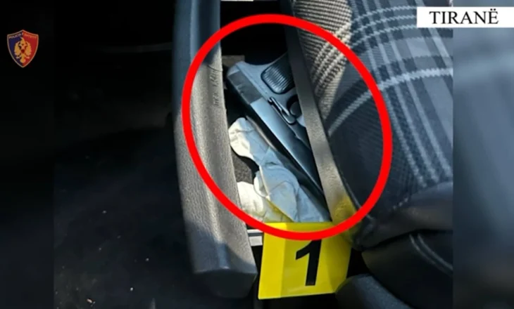 Lëvizte me pistoletë në automjet, arrestohet në Krujë 38-vjeçari, në pranga dhe dy pasagjerët që ndodheshin me të