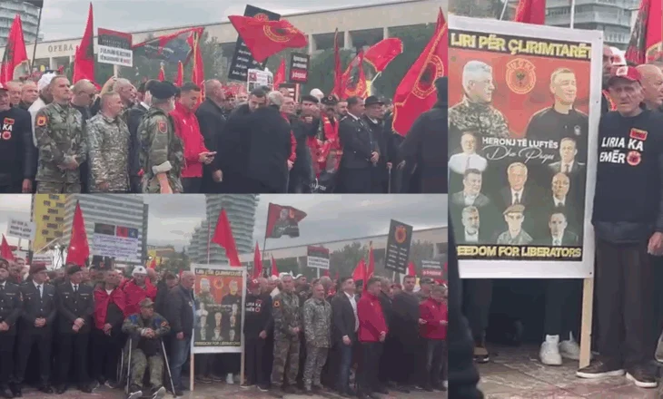 “Liria ka emër, Drejtësi për çlirimtarët”/ Nis protesta në Tiranë në mbështetje të ish-krerëve të UÇK-së