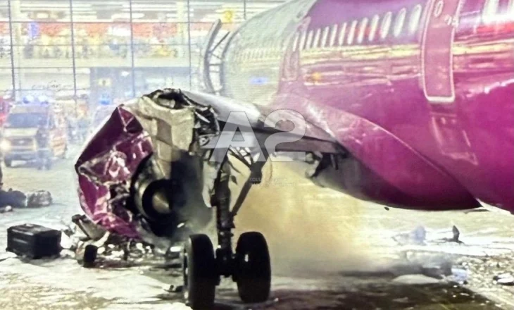 Merr flakë motori i avionit në Rinas, udhëtarët evakuohen