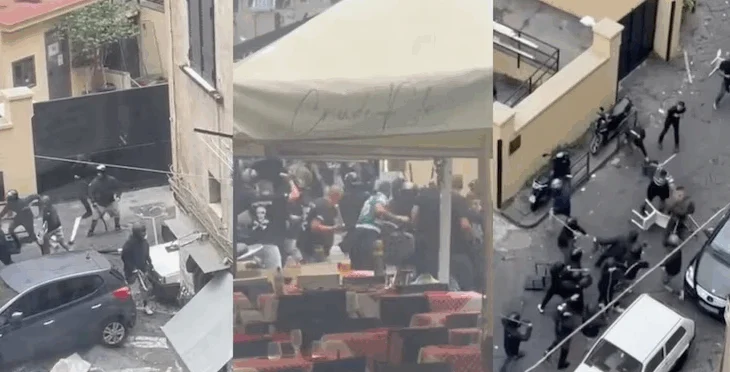 Napoli-Spoting/ Qyteti kthehet në arenë vandalësh, përplajse të ashpra mes tifozëve