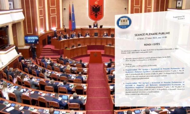Nesër Kuvendi në seancë ‘maratonë’ për drejtësinë! Votohen komisionet e ‘Zgjedhores’ dhe ‘Territoriales’