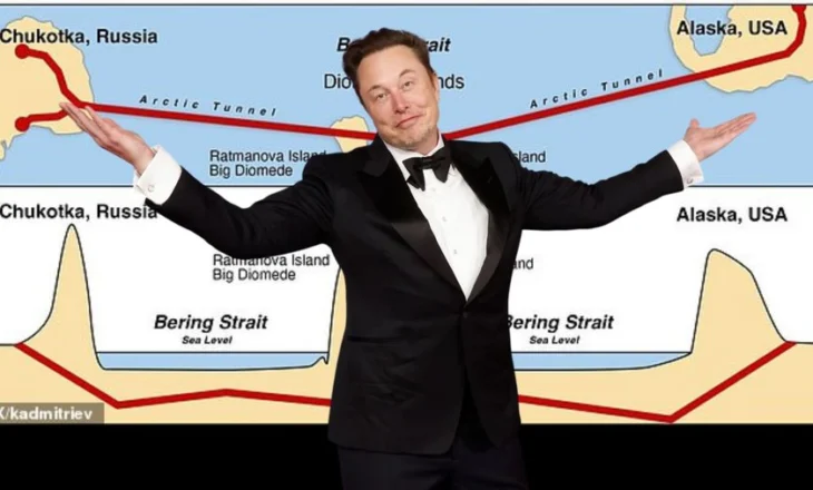 “Një tunel “Putin-Trump” që lidh Amerikën me Rusinë, ta ndërtojë Elon Musk”
