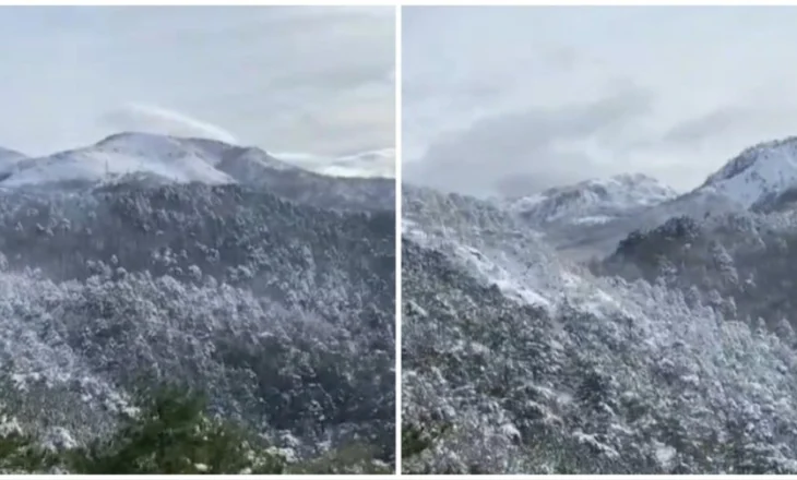 Pamje mbresëlënëse/ Ulen temperaturat, Malësia e Krujës “zgjohet” me dëborë