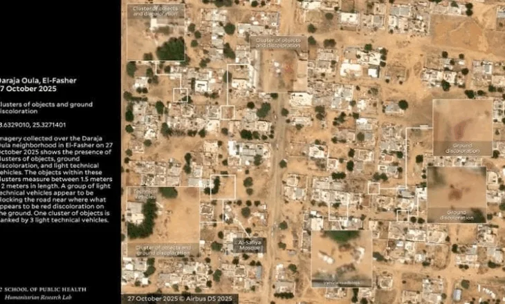 Pamje tronditëse nga Darfuri: Satelitët kapin “pellgje gjaku dhe varre masive”