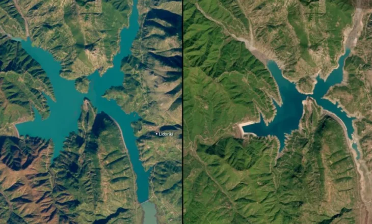 Po thahet liqeni, publikohen pamjet nga sateliti