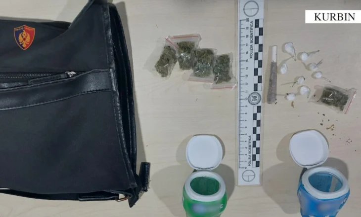 Policia i gjen sasi droge kanabis dhe kokainë, arrestohet 24-vjeçari