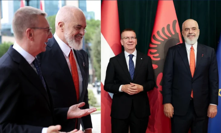 Presidenti i Letonisë në Tiranë, Rama: Kënaqësi të mikpres Edgars Rinkēvičs