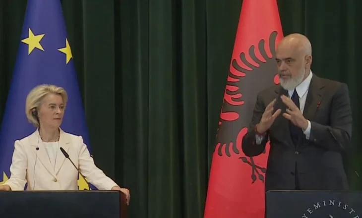 Presidentja e KE: Investojmë 1 mld euro në Shqipëri! Rama: Në Bruksel nuk të dhuron askush asgjë, duhet ta fitosh