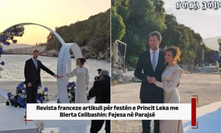 Revista franceze artikull për festën e Princit Leka me Blerta Celibashin: Fejesa në Parajsë