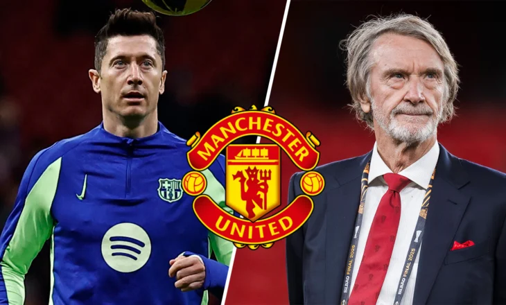 Ruben Amorim kërkon Lewandowski-n, Jim Ratcliffe del kundër për dy arsye