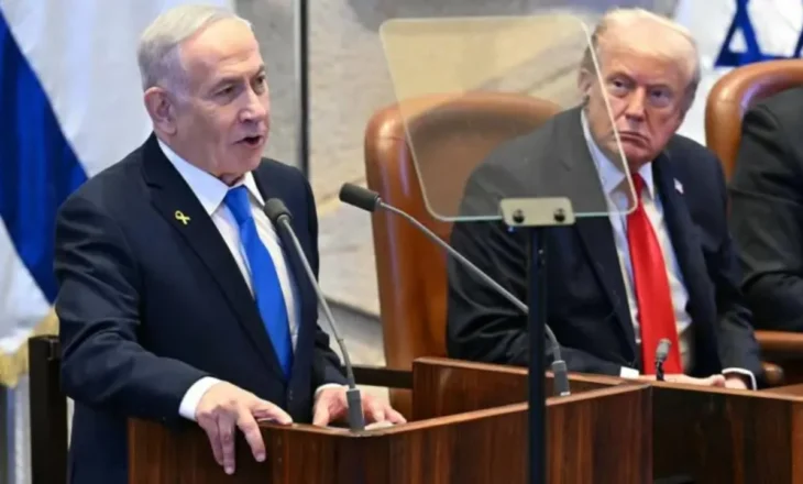 ”Sa gjatë kemi pritur për këtë moment”/ Netanyahu deklaratë në parlament krah Trump-it: Do gdhendet në histori…