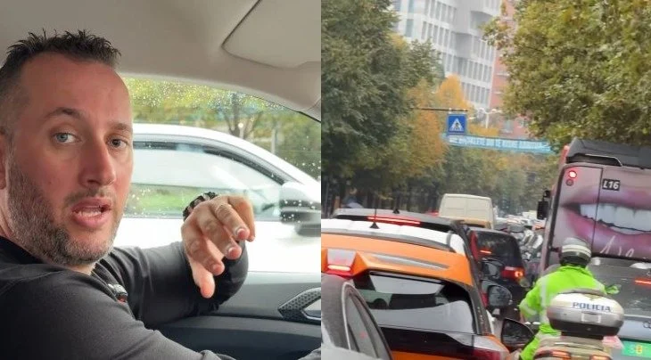 Shikoni çfarë heqin qytetarët”, Florjan Binaj denoncon trafikun e Tiranës: Shiu i nxjerr bojën propagandës