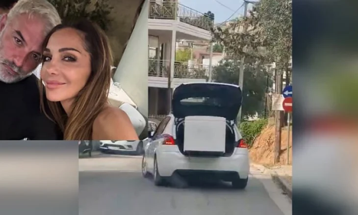 Skandal në Greqi/ Këngëtarja e njohur përdor makinën e policisë si ‘furgon’… i transportojnë frigoriferin deri te shtëpia