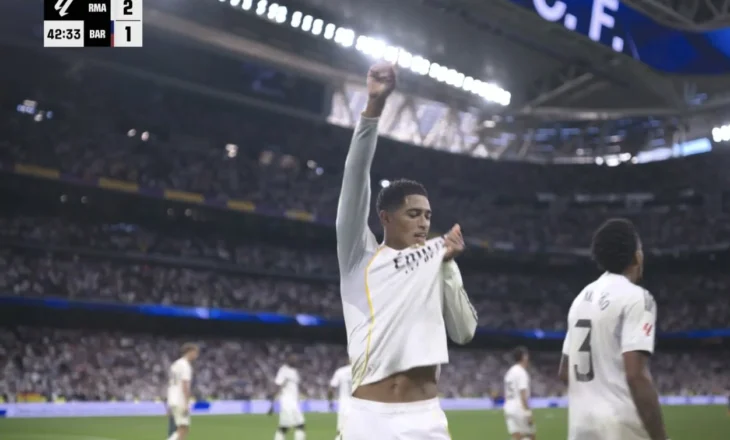 Spektakël në “Bernabeu”. Tre gola të shënuar, madrilenët e mbyllin në avantazh (video)