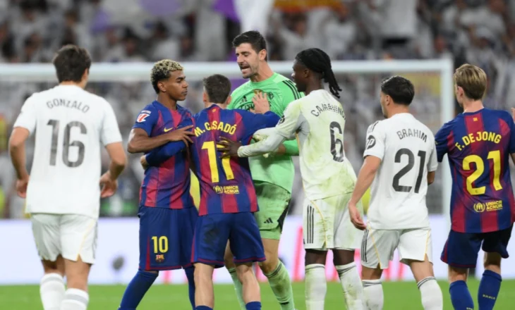“Ti flet shumë”, përplasje mes yjeve të Real Madridit dhe Lamine Yamal në fund të ndeshjes (video)