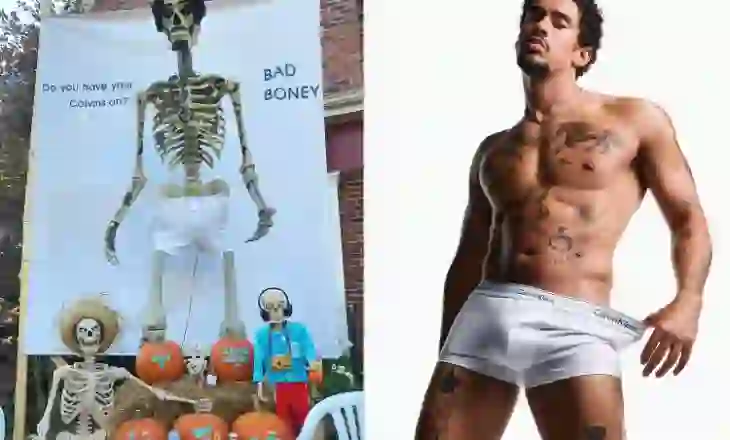 Tifozja e Bad Bunny-it bën viral Halloween-in “Bad Boney” me skelet 3.5-metërsh që nderon momentet ikonike të artistit
