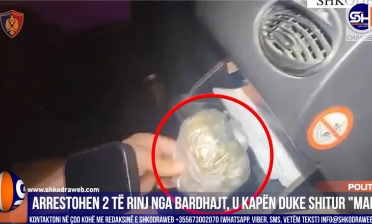 VIDEO – Arrestohen dy të rinj nga Bardhajt, u kapën me makinë duke shpërndarë kanabis sativa…