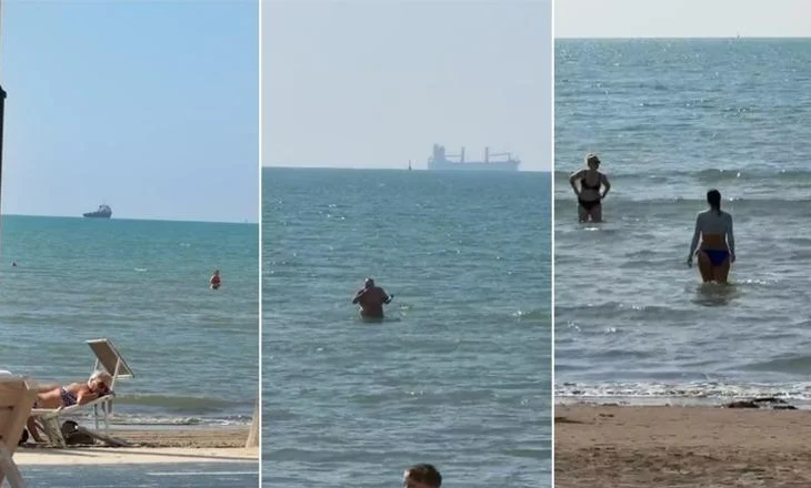 VIDEO/ Bëjnë plazh në tetor, turistët e huaj shijojnë detin në Durrës