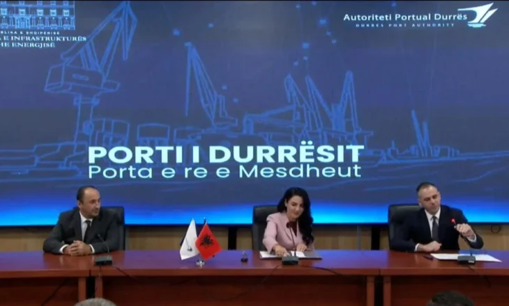 VIDEO / Liburn Aliu, drejtori i ri i Portit të Durrësit! Balluku: Më i spikaturi nga figurat në Kosovë