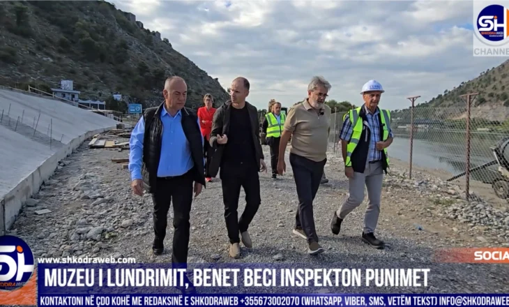 VIDEO – “Ne e bëjmë atë që themi…”, kryebashkiaku Benet Beci inspekton punimet tek Muzeu i Lundrimit