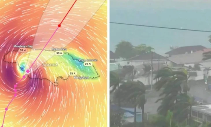 Video/ Pamje tronditëse nga Gjiri i Atlantikut, “Uragani i shekullit” përfshin Xhamajkën, raportohet për viktima