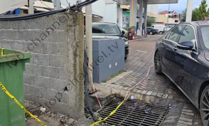 VIDEO/ Shirita dhe forca të shumta policore, çfarë mbeti në karburantin ku u vranë dy të rinjtë