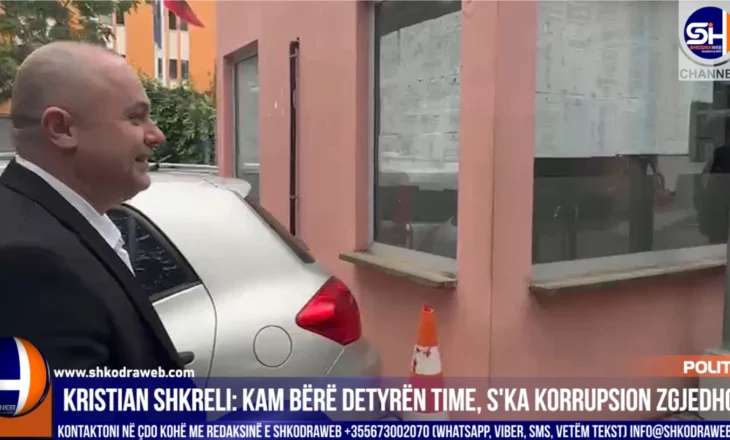 VIDEO – “Unë kam bërë detyrën time”, pas daljes nga SPAK reagon kryebashkiaku i Vau Dejësit Kristian Shkreli