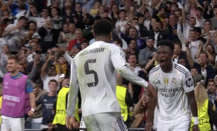 VIDEO: Vinicius Junior “tallet” me mbrojtjen e Juventus, Bellingham shtyn topin në rrjetë