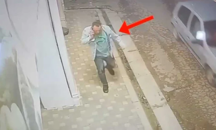 VIDEO/ Vrau shokun në Babrru, pamjet kur 38-vjeçari largohet i qetë duke folur në telefon