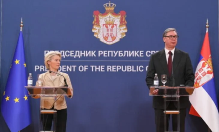 Von der Leyen pas takimit me Vuçiqin: BE kërkon liri, e jo represion, përfshirë këtu të drejtën për tubime